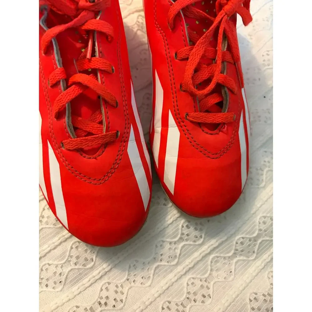adidas Soccer Cleats Red White Neon Green Youth Size 3 SGC 753002